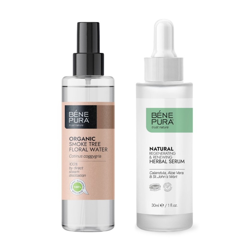 Bio Rujevina Cvjetna vodica i Regenerirajući Serum za Lice - GMC