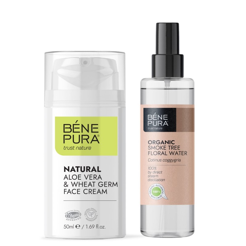 Bio Rujevina Cvjetna vodica i Aloe Vera Krema za Lice - GMC