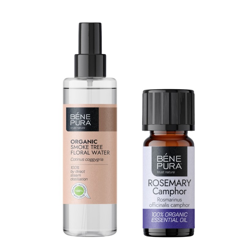 Bio Rujevina Cvjetna vodica i Bio Ružmarin Kamfor Etericno ulje - GMC