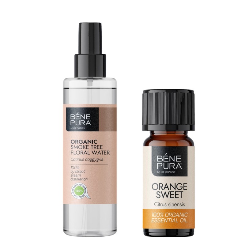 Bio Rujevina Cvjetna vodica i Bio Naranča slatka Etericno ulje - GMC