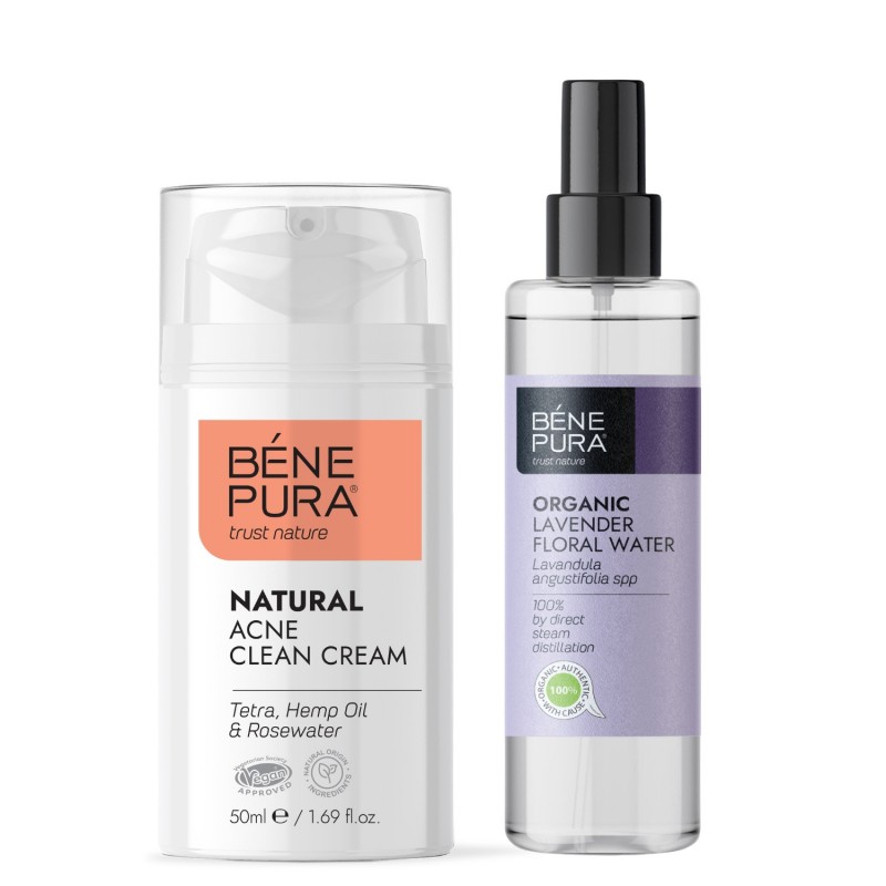 Krema za Lice Protiv Akni i Bio Lavande Cvjetna vodica - GMC