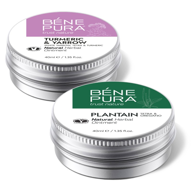 Mast za Hemoroide sa Bijeli Stolisnik, Tetrom i Kurkumom i Mast za Svrbež s Trputcem - GMC