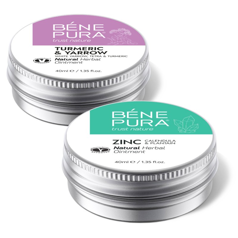 Mast za Hemoroide sa Bijeli Stolisnik, Tetrom i Kurkumom i Mast za Svrbež s Cinkovim Oksidom - GMC