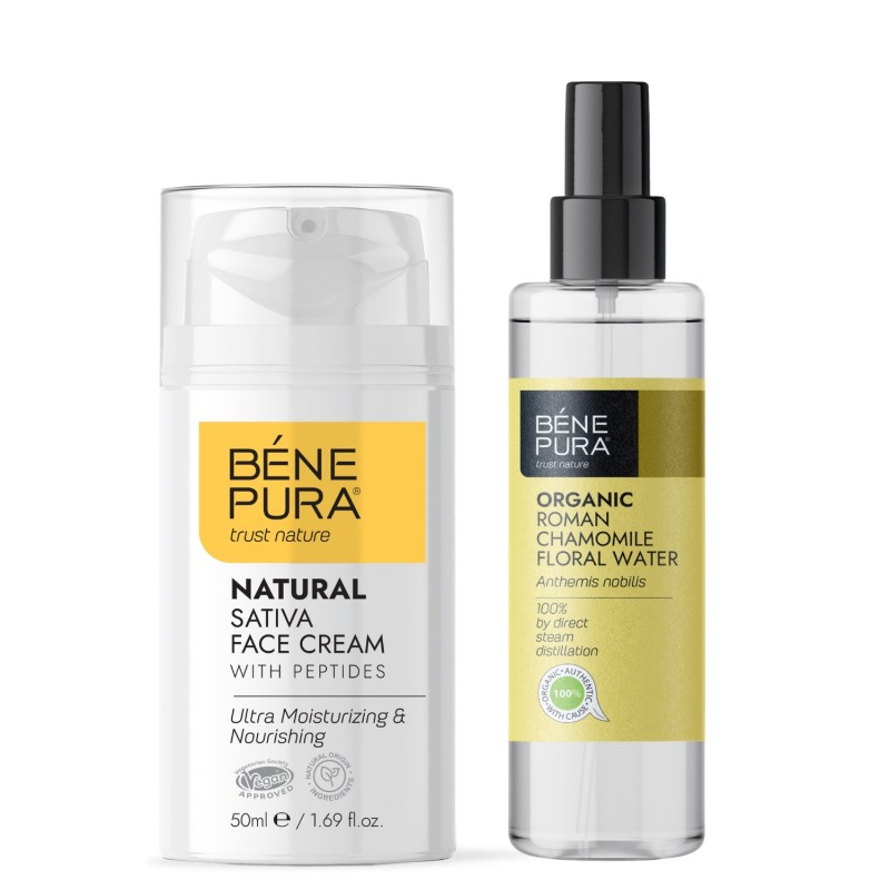 Bio Kamilica Rimska Cvjetna vodica i Hidratantna Krema za Lice - GMC