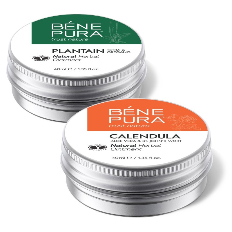 Mast za Svrbež s Trputcem i Mast za Opekline i Rane s Nevenom, Aloe Verom i Gospine trave - GMC