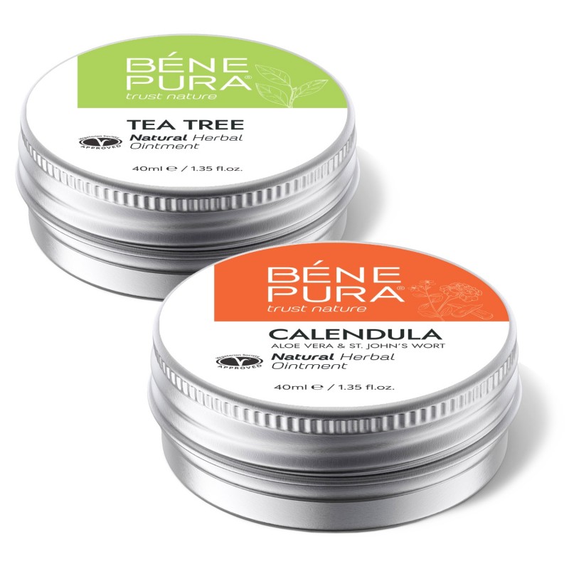 Mast za Svrbež s Čajevcem i Mast za Opekline i Rane s Nevenom, Aloe Verom i Gospine trave - GMC