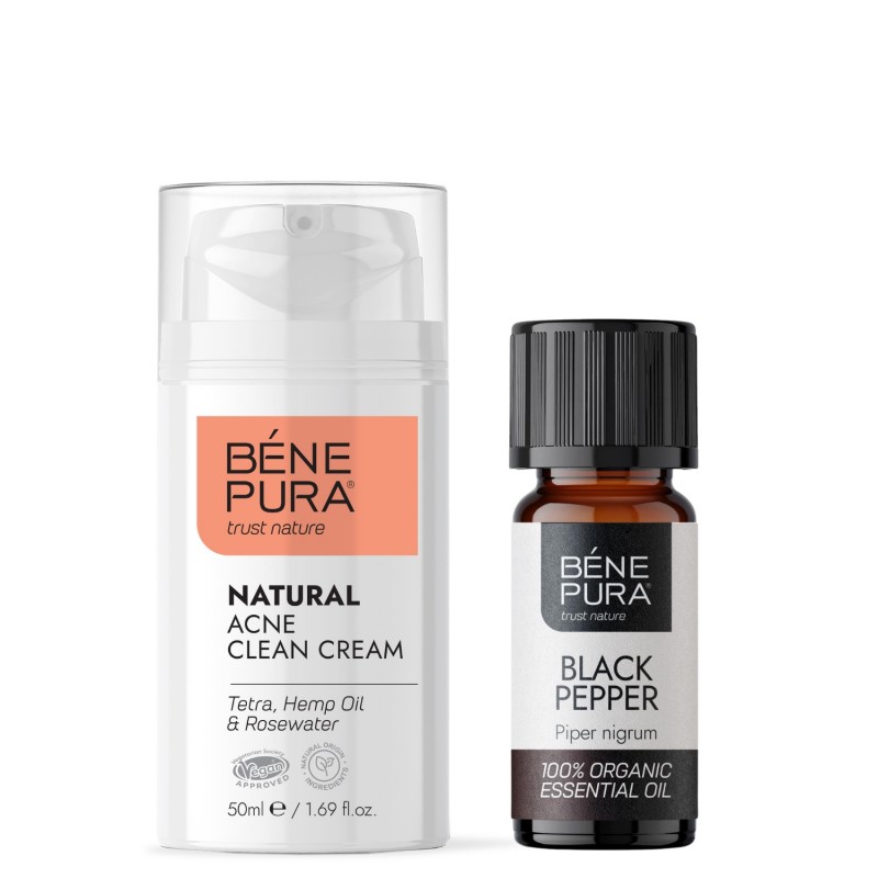 Hyaluron & Q10 Krema za Lice i Bio Crni Papar Etericno ulje - GMC