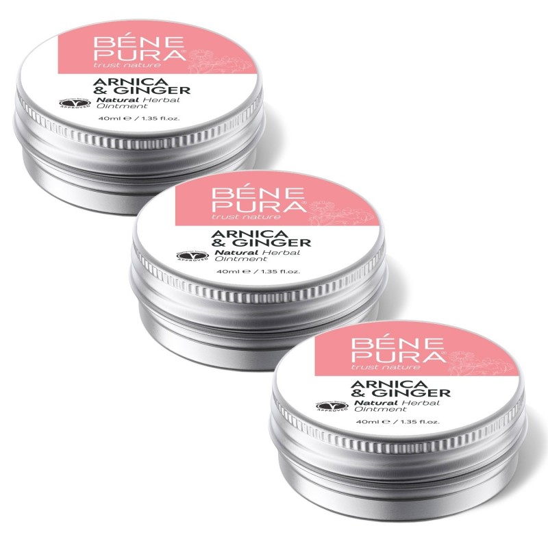 3x Mast za Modrice i Mišiće s Arnika i Đumbirom - 40ml - Setovi