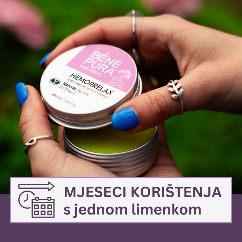 Mast za Hemoroide sa Bijeli Stolisnik, Tetrom i Kurkumom - 40ml