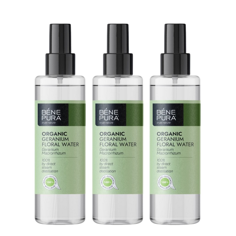 3x Bio Geranij Cvjetna vodica - 250ml