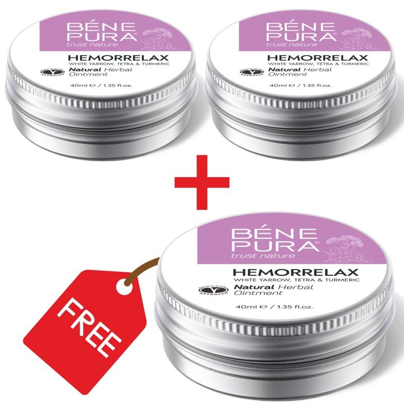 3x Mast za Hemoroide sa Bijeli Stolisnik, Tetrom i Kurkumom - 40ml - 