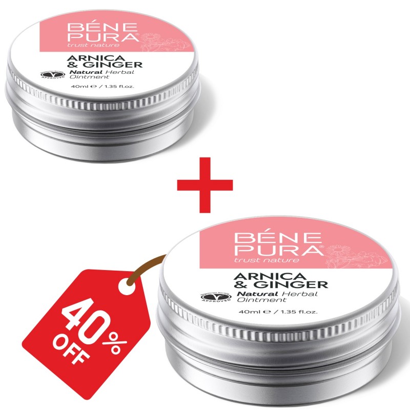 2x Mast za Modrice i Mišiće s Arnika i Đumbirom - 40ml - Setovi