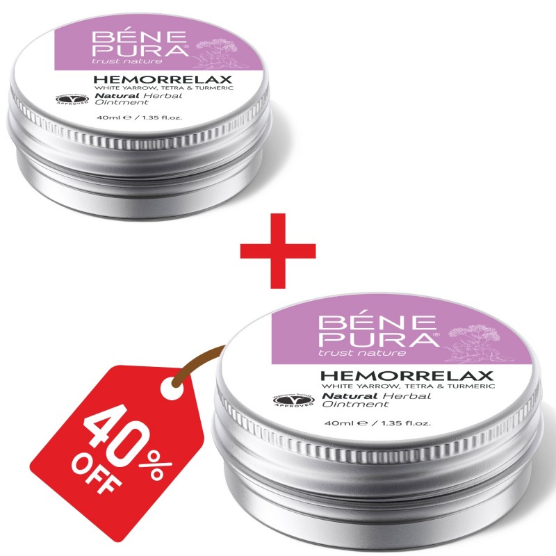 2x Mast za Hemoroide sa Bijeli Stolisnik, Tetrom i Kurkumom - 40ml - 